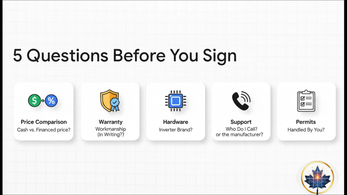 Key Questions to Ask Every Installer