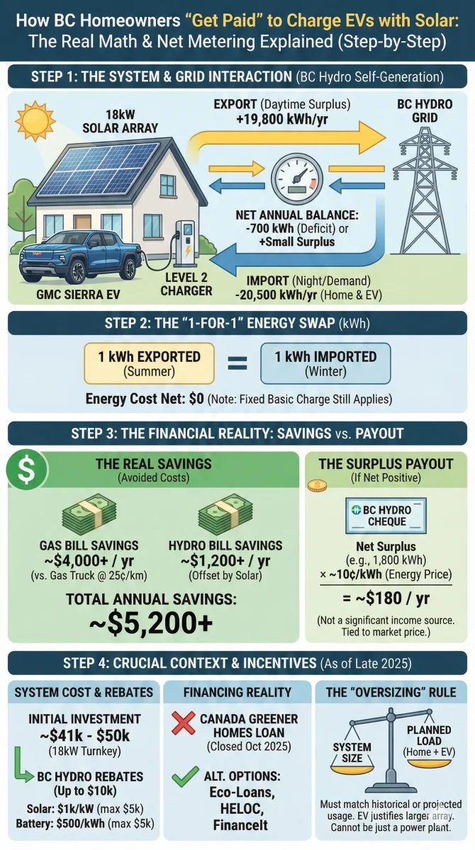 get paid to charge car with solar panels bc