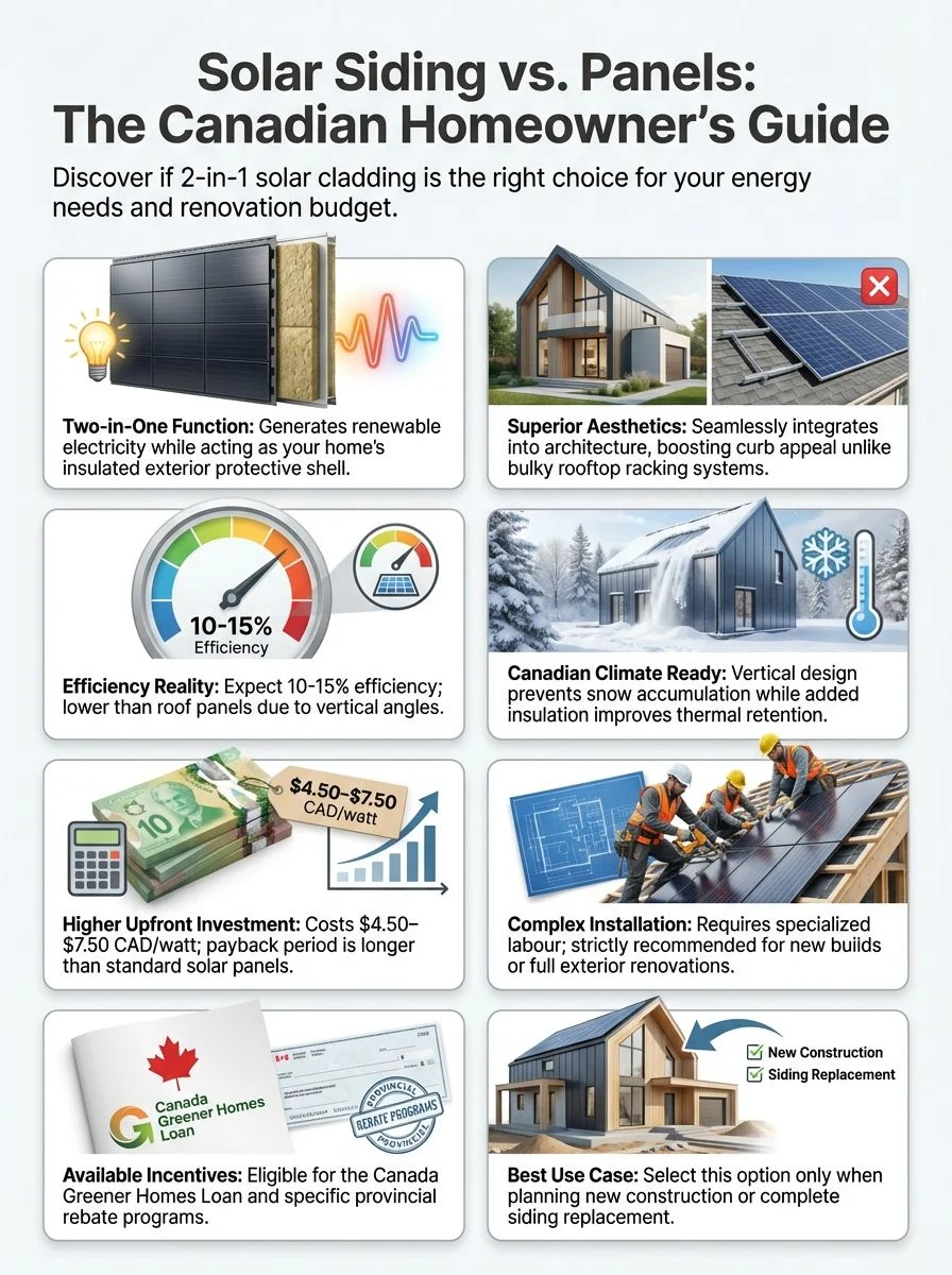 Solar Siding Is HERE: Should You Install Solar Cladding Instead Of Panels On Your Canadian Home?
