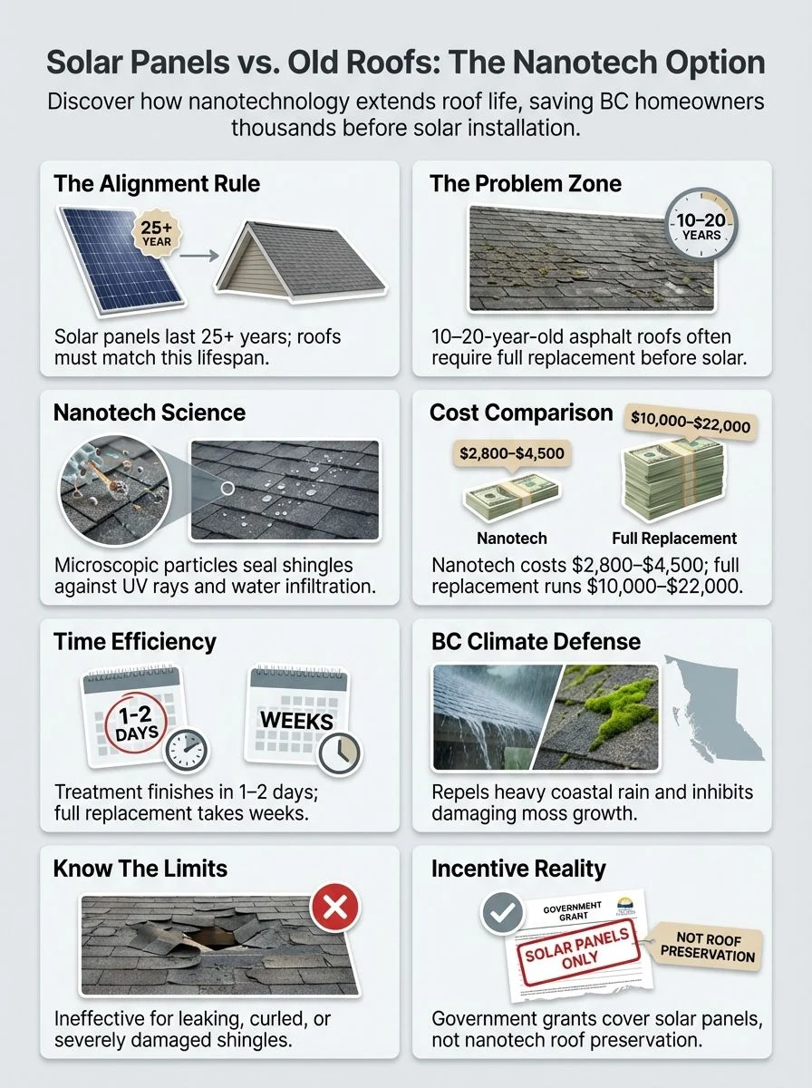 Solar Panels vs. Old Roofs: The Nanotech Option in BC Homeowners Should Know