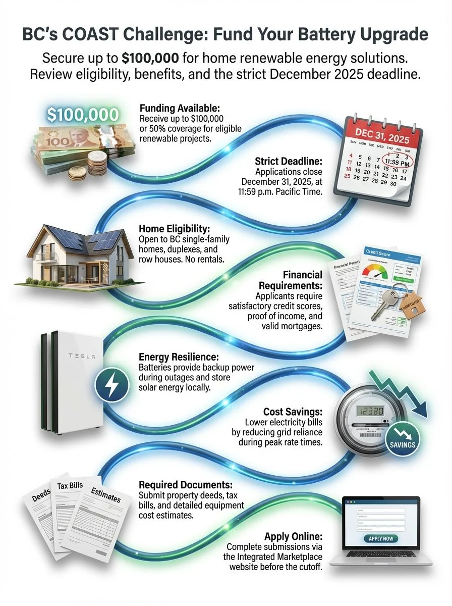 BC’s New COAST Challenge: Will It Fund YOUR Next Home Battery Upgrade?