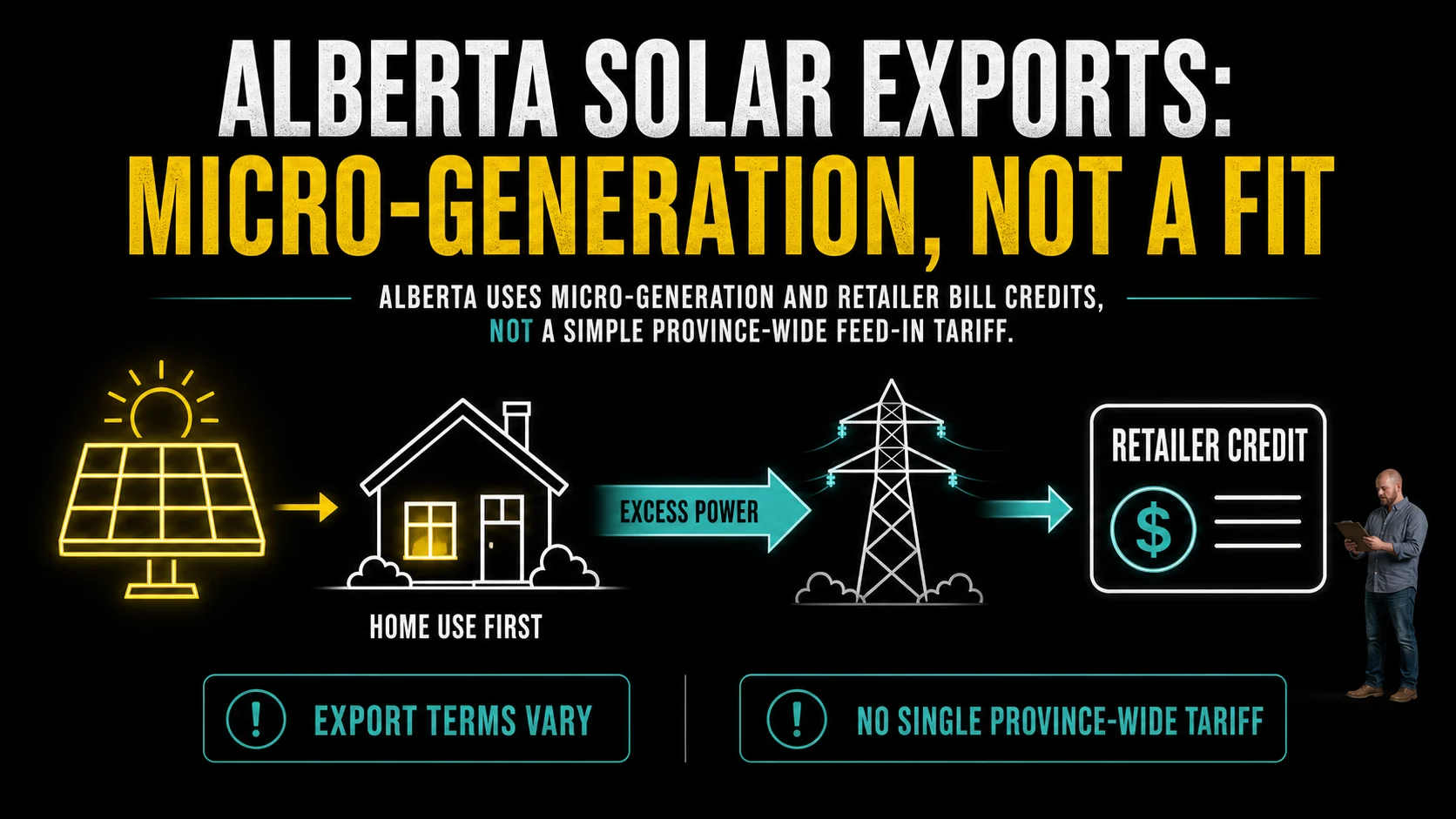 Infographic showing Alberta solar panel cost planning range of $2.50 to $3.50 per watt in 2026
