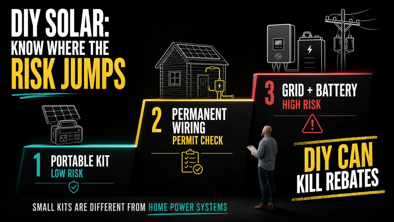 BC Solar Rule Changes 2026 Timeline Infographic Timeline infographic showing 2026 BC solar rebate and rate changes for batteries, contractors, Rate Schedule 2289, and remote microgrids